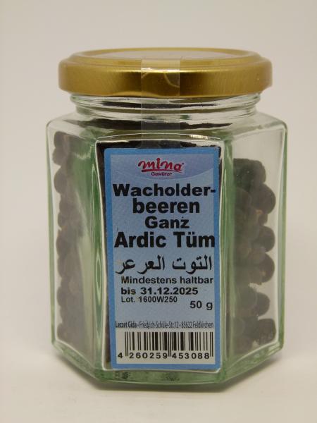 Mina Wacholderbeeren ganz, Nettogewicht 50g